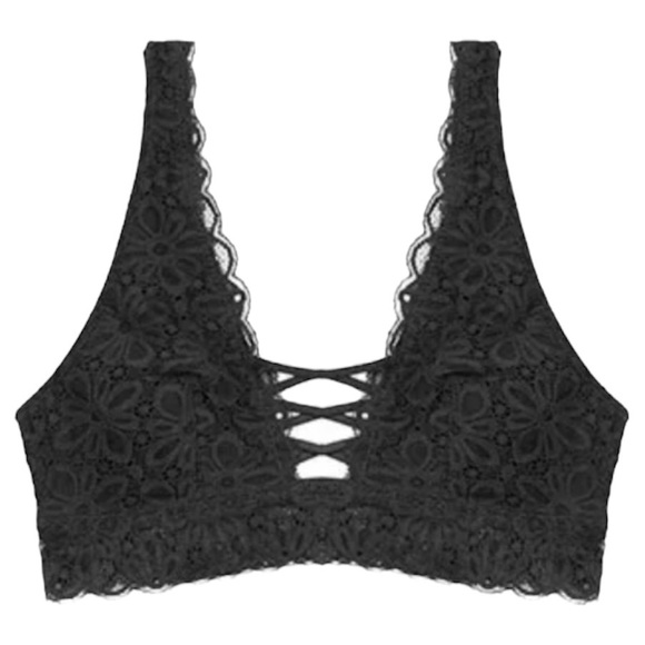 Victoria's Secret One Of A Kind Born Satin Lace Crochet Bralette - Picture 5 of 5
